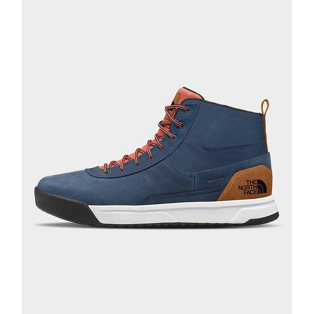 The North Face Larimer Mid Wp Ανδρικα Μποτάκια Πεζοπορίας - Μπλε / Καφε (KGMC01328)